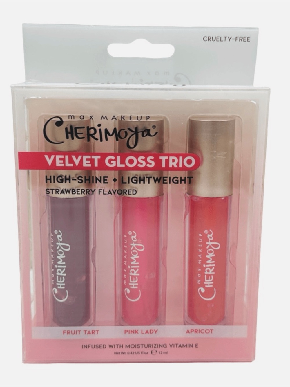 Velvet Gloss Trio - Pink Lady, Apricot & Fruit Tart